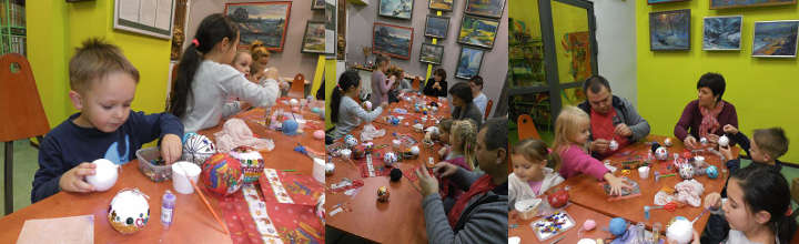 W Rudziku świąteczne bomb(k)owe przyjęcie. Klubu plastyczny - RUDZIK w Saloniku Artystycznym Filii nr 16