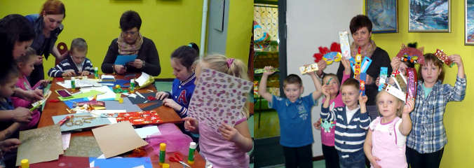 Zdjęcia z zajęć, Klubu plastycznego - RUDZIK które odbyły się 13 Marca 2014 r. w Saloniku Artystycznym Filii nr 16