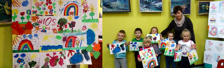 Zdjęcia z zajęć, Klubu plastycznego - RUDZIK które odbyły się 14 maja 2014 r. w Saloniku Artystycznym Filii nr 16